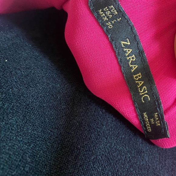 Zara magenta slip dress size large - Picture 10 of 11